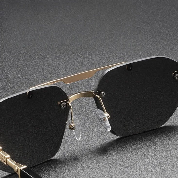 Felix rectangular metal sunglasses - detail