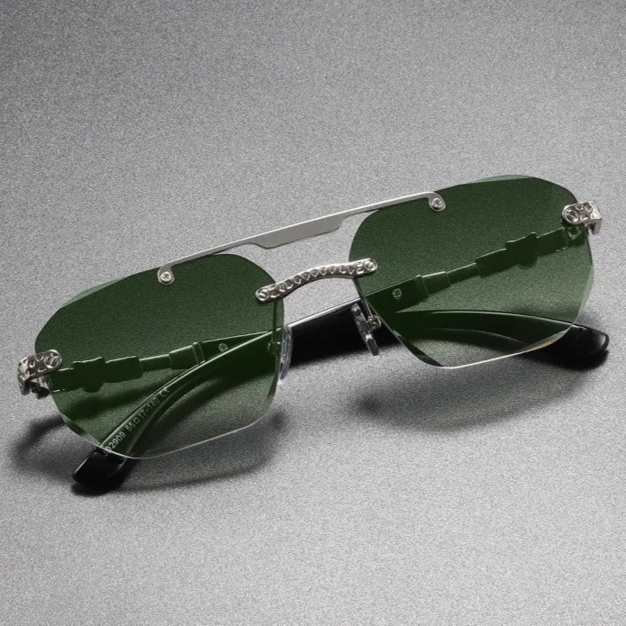 Felix rectangular metal sunglasses - lifestyle