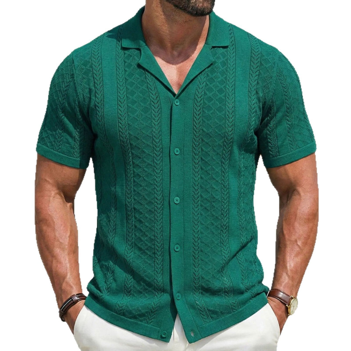 Felix knit shirt - Green