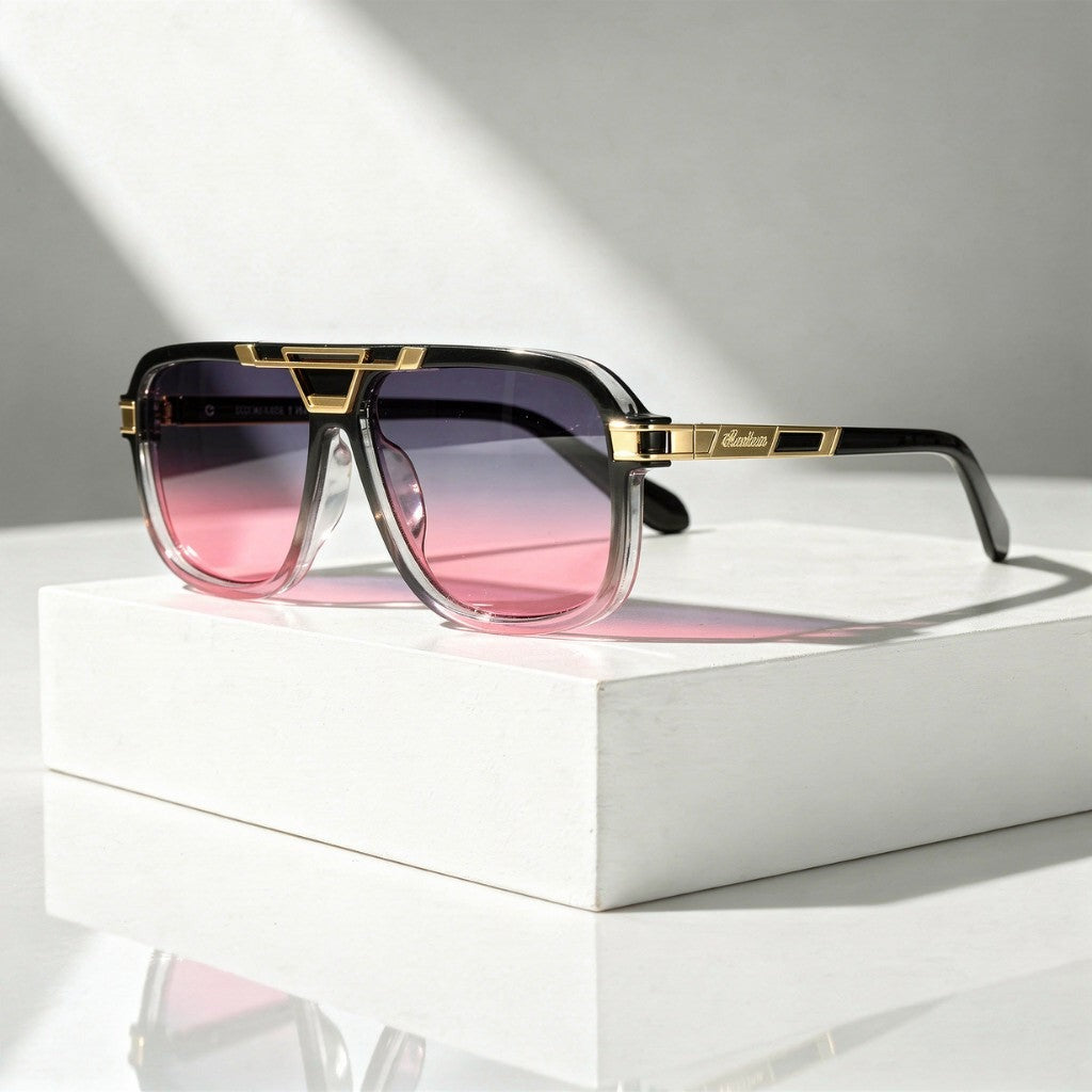 Felix square sunglasses - Red