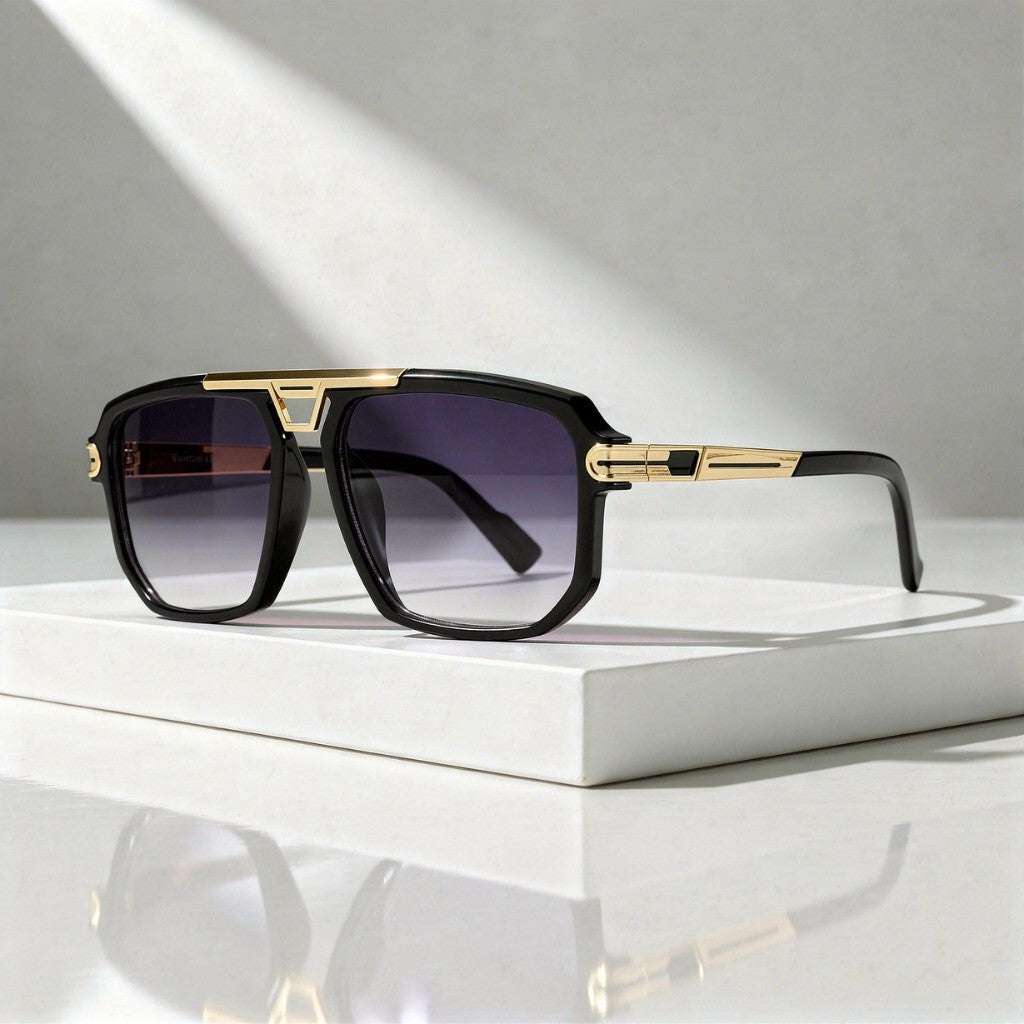 Flynn square sunglasses - Black