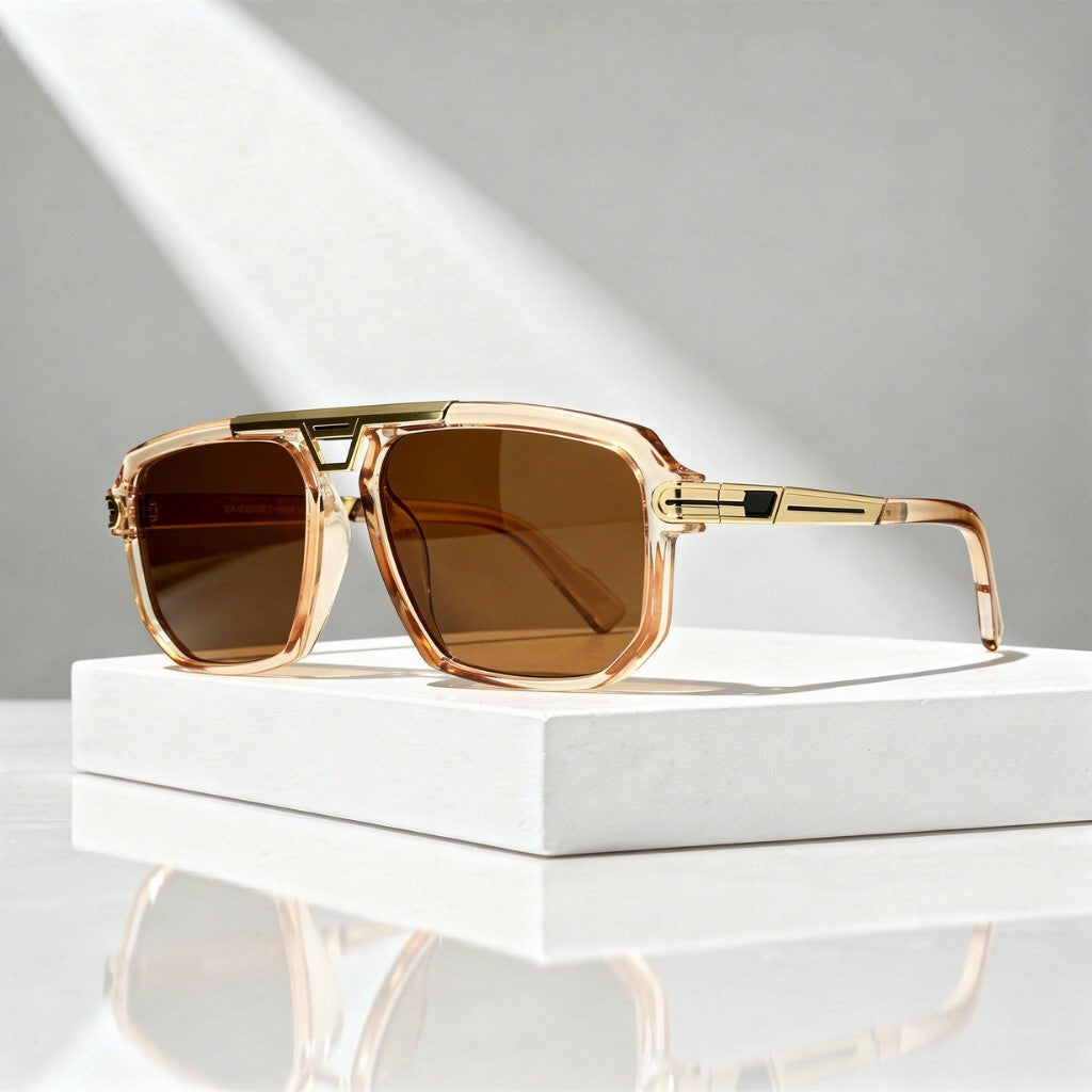 Flynn square sunglasses - Brown