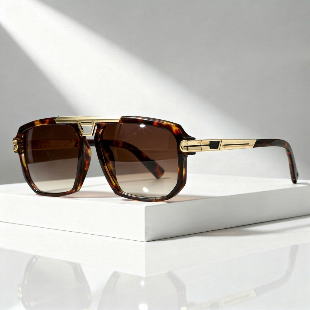 Flynn square sunglasses - Lepord