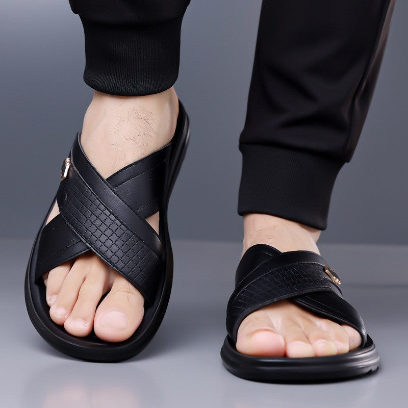 Flynn slide sandals - Black