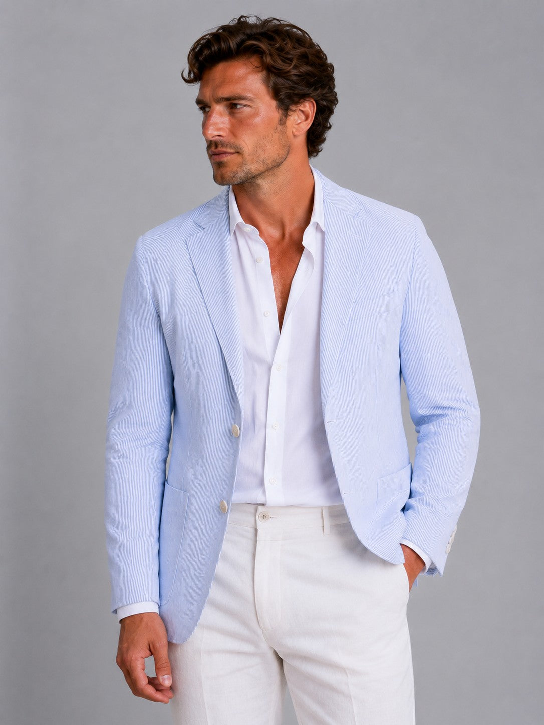 Franklin blazer - Light Blue front