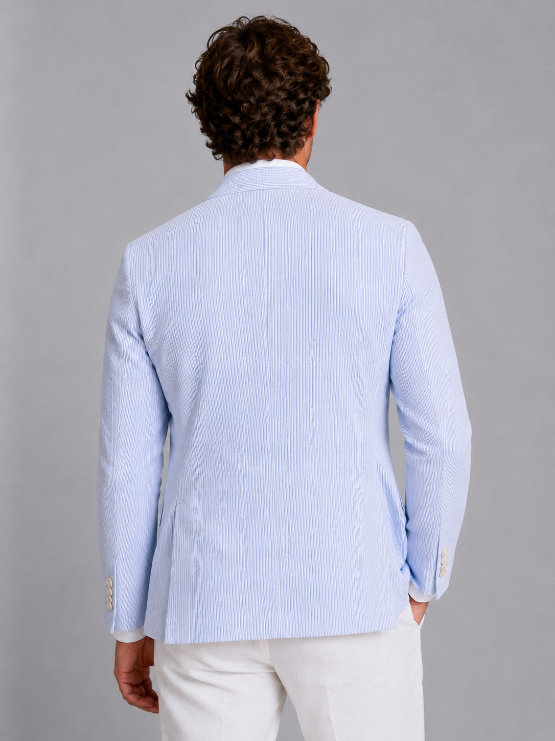 Franklin blazer - Light Blue back view