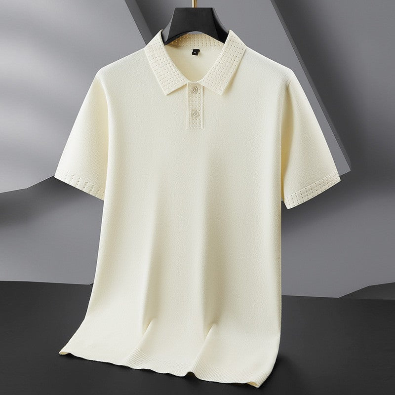 Gideon knit polo shirt - Beige
