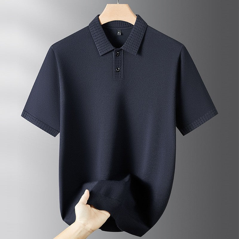 Gideon knit polo shirt - detail