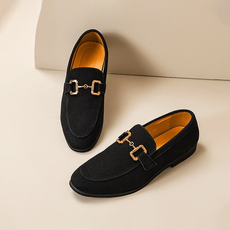 Hayes suede slip on loafers - Black