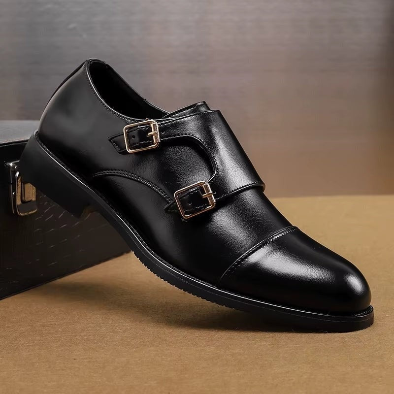 Hayes monk strap dress shoes - Black