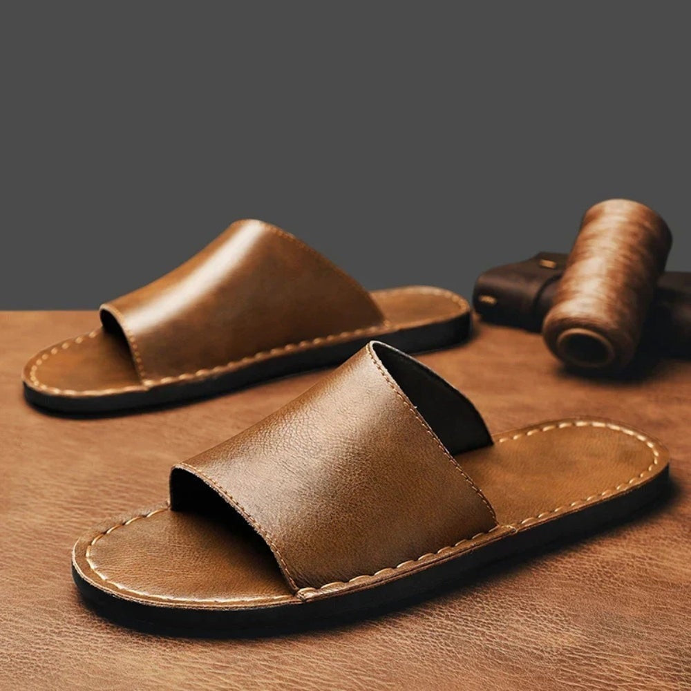Hayes slide sandals - Brown pair