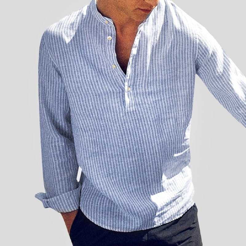 Hayes Henley Shirt - Blue
