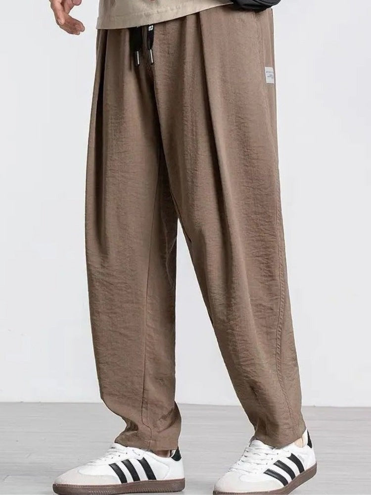 Hayes wide leg linen pants - Brown