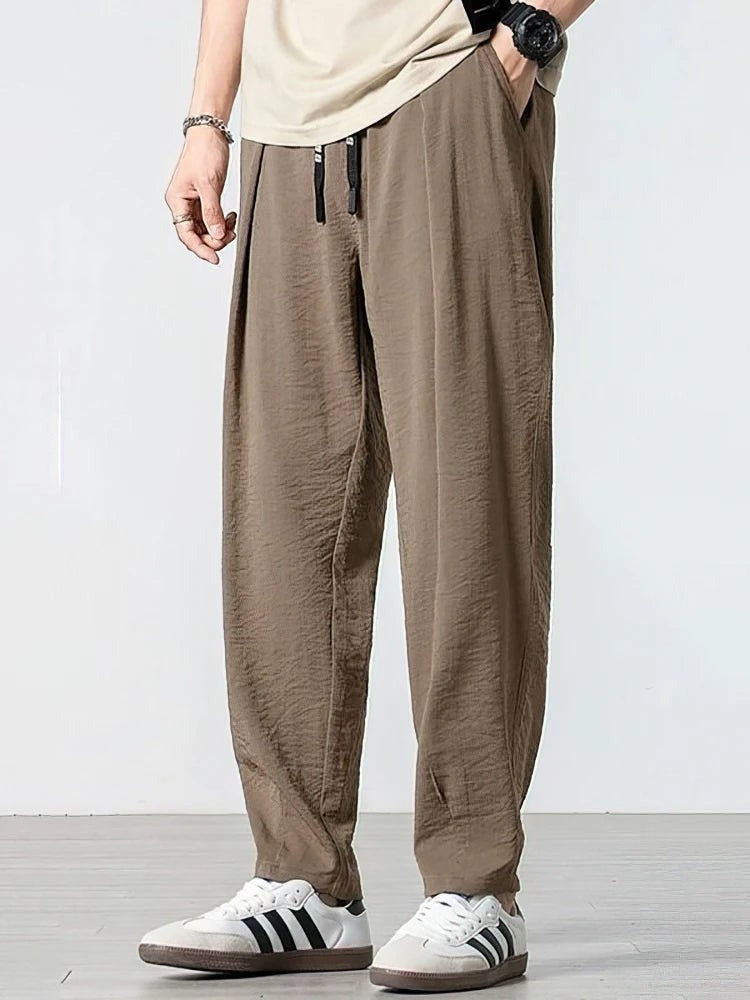 Hayes wide leg linen pants - lifestyle
