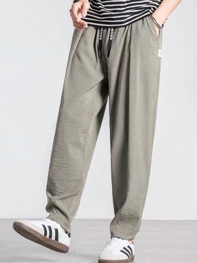 Hayes wide leg linen pants - detail