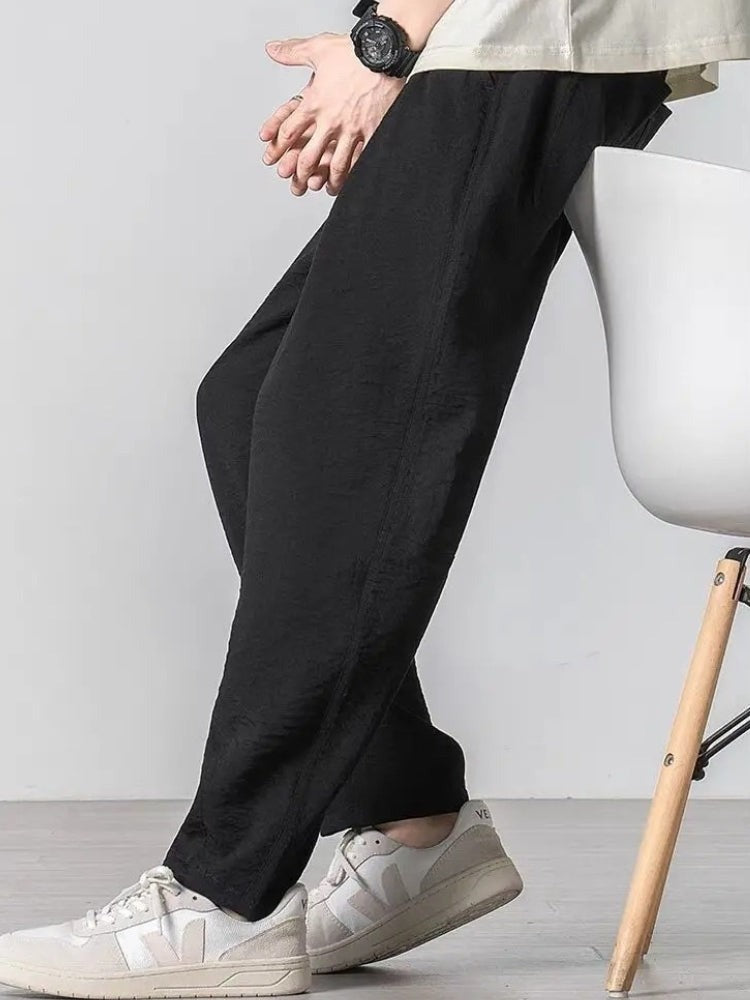 Hayes wide leg linen pants - detail
