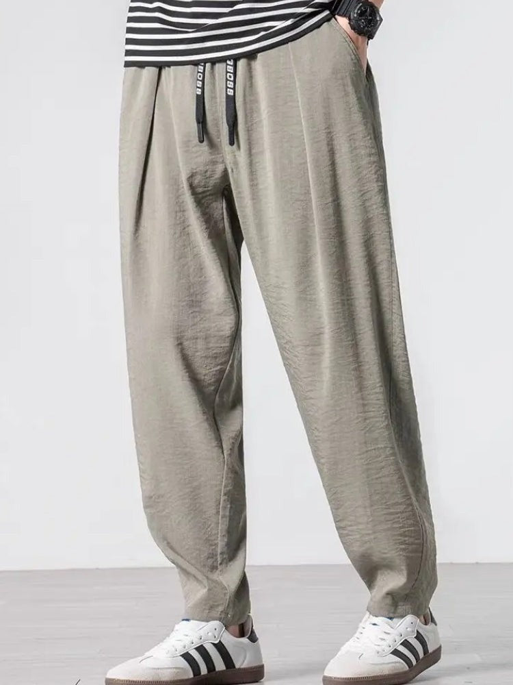 Hayes wide leg linen pants - Green