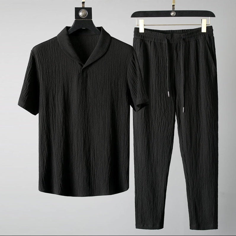 Hayes linen set - Black