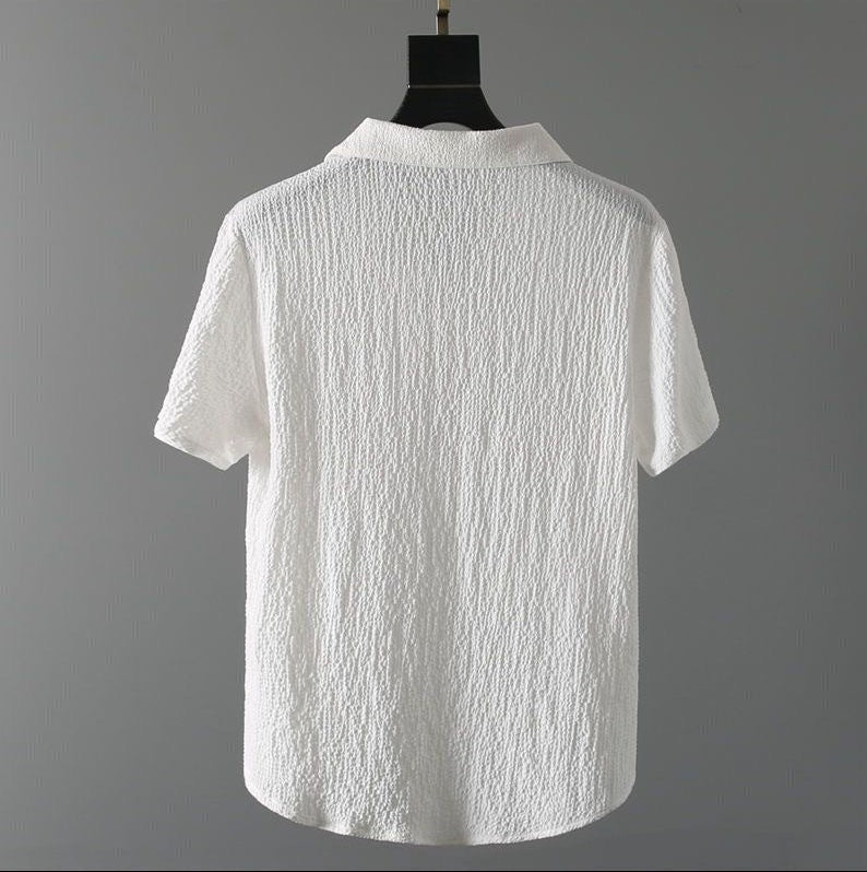 Hayes linen set - White shirt back