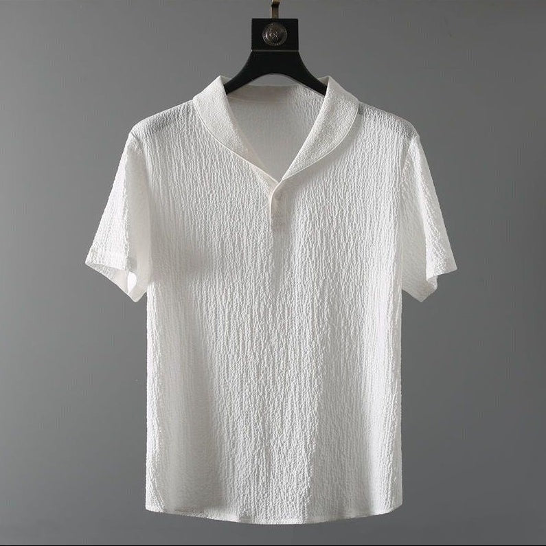 Hayes linen set - White shirt front