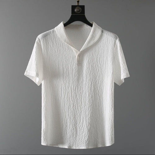 Hayes linen set - White shirt front
