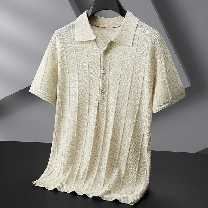 Hayes knit polo shirt - Beige
