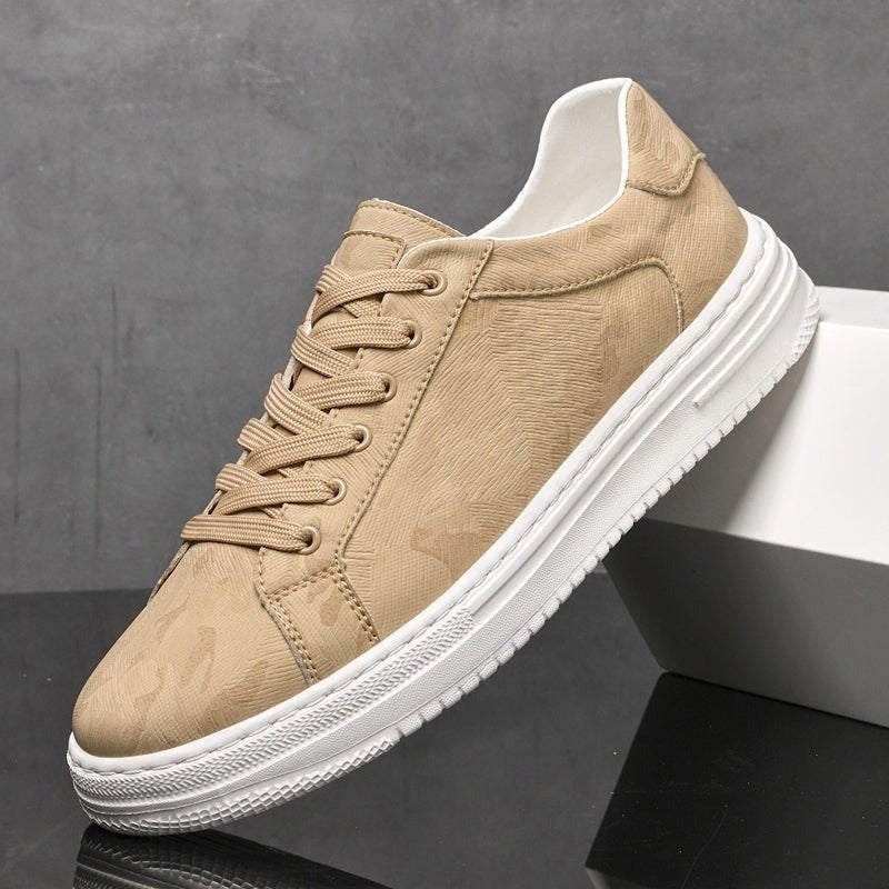 Hayes leather low top sneakers - Beige