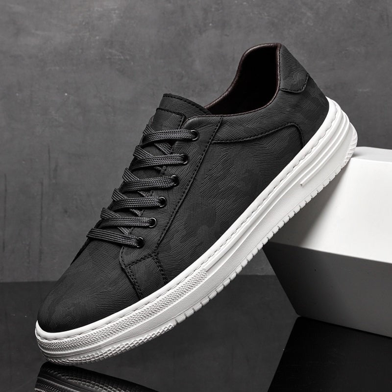 Hayes leather low top sneakers - Black