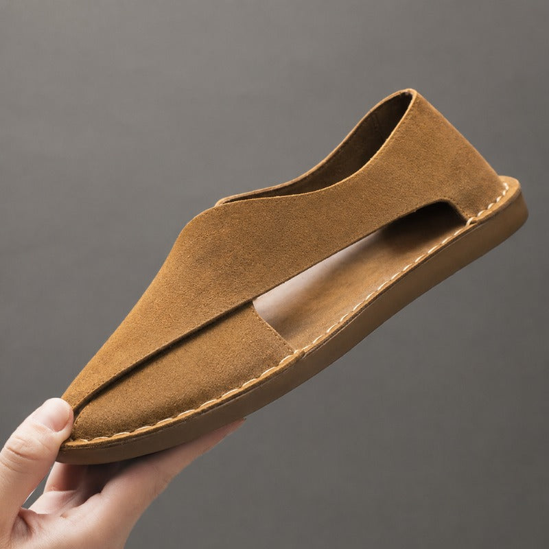 Hayes Suede Sandals - Brown