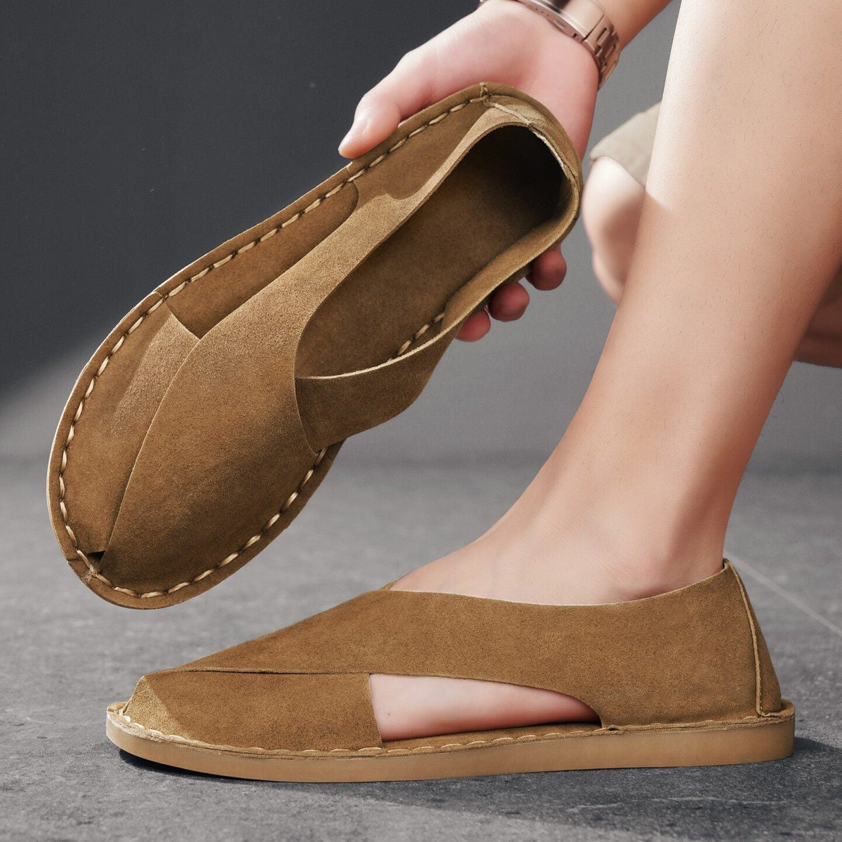 Hayes Suede Sandals - detail 1