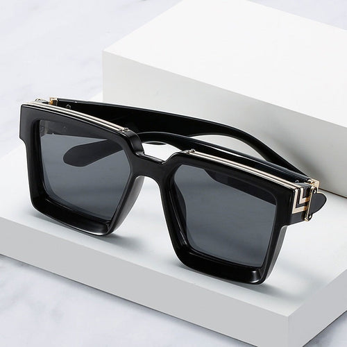 Hayes square retro sunglasses - detail