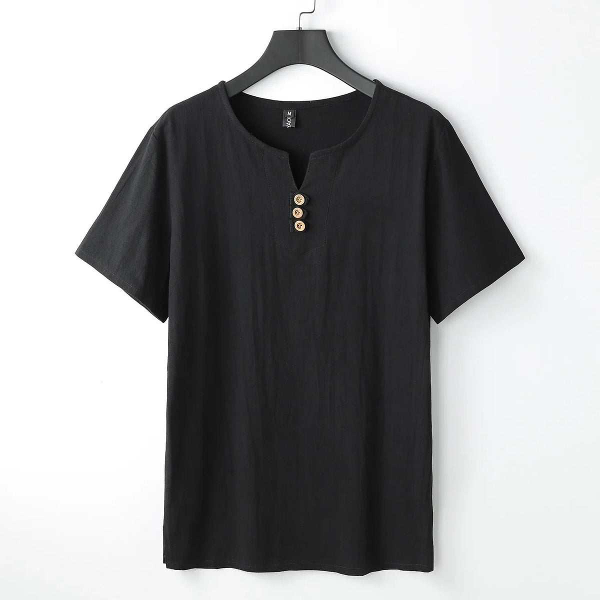 Henry Linen Shirt - Black