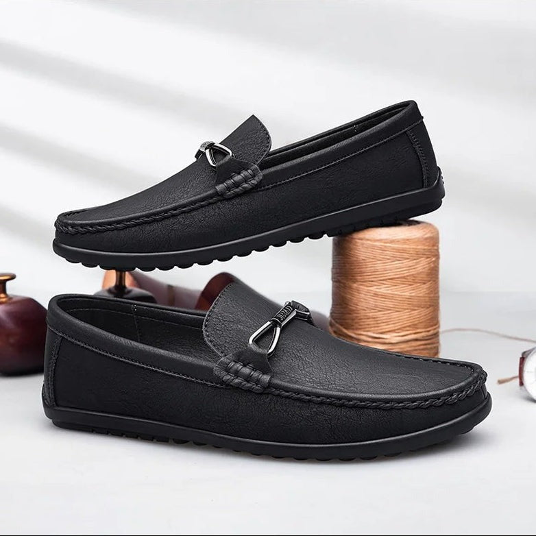 Henry leather loafers - Black detail