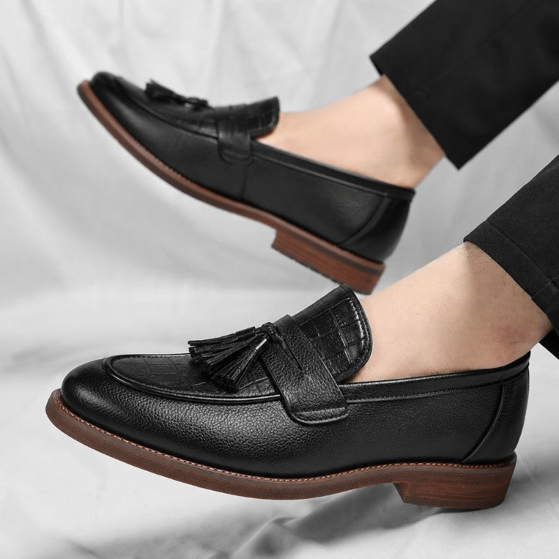 Henry leather tassel loafer - Black detail