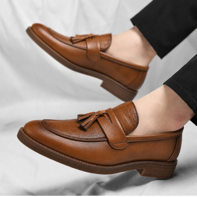 Henry leather tassel loafer - Brown detail