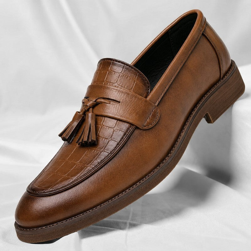 Henry leather tassel loafer - Brown