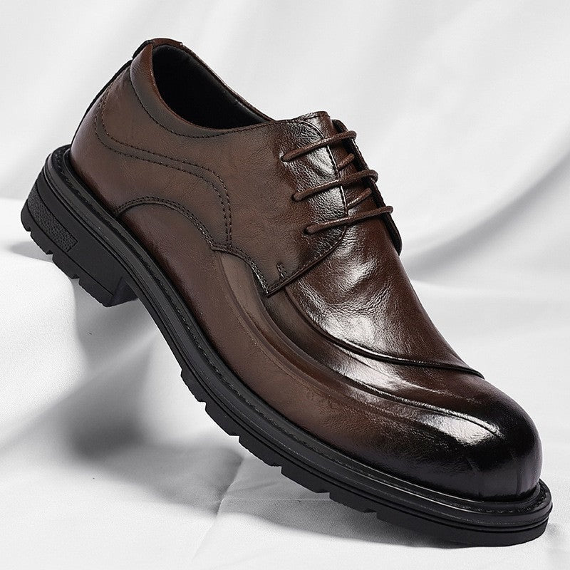 Henry derby dress shoes - Dark Brown