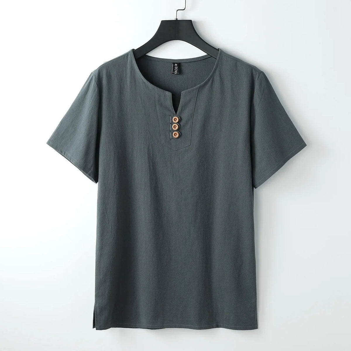 Henry Linen Shirt - Gray