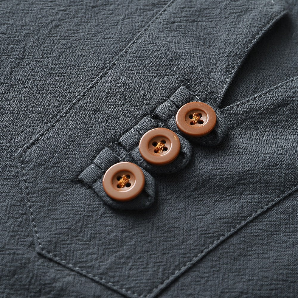 Henry Linen Shirt - button detail