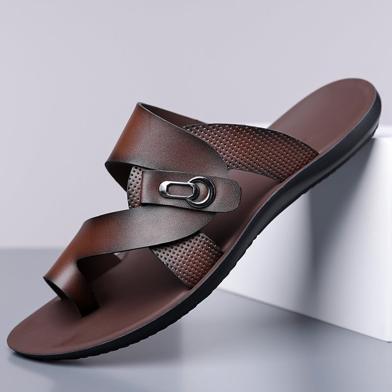 Henry strappy leather sandals - Brown