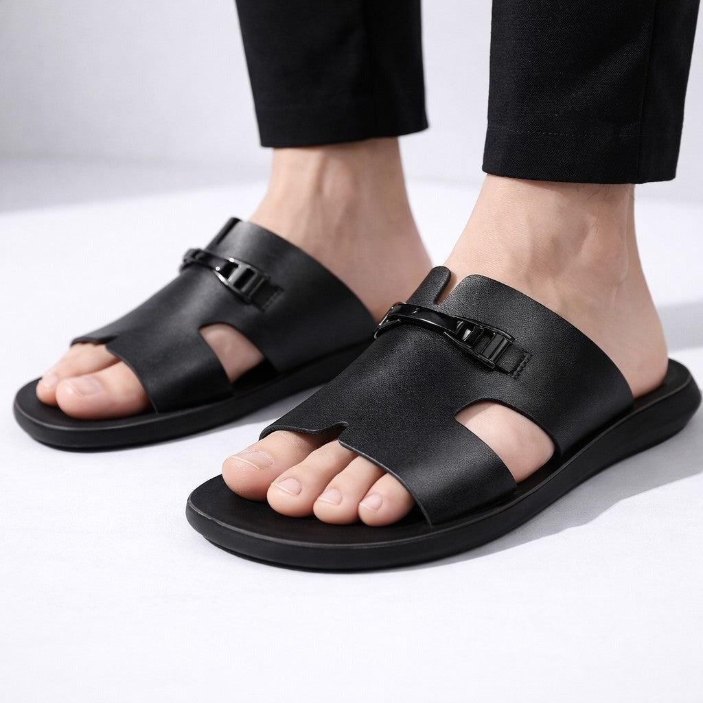 Hudson sandals - Black worn