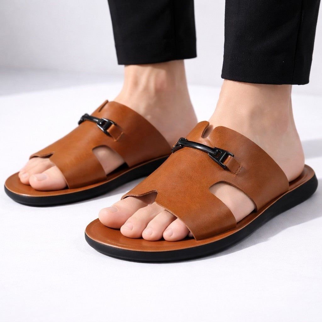 Hudson sandals - Brown worn