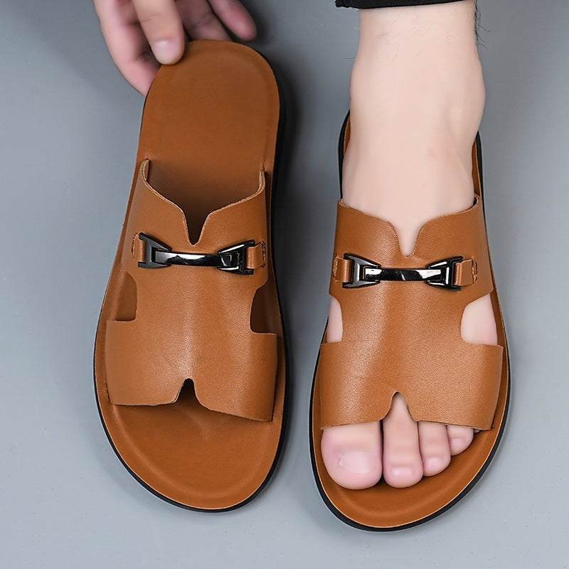 Hudson sandals - Brown top-down view