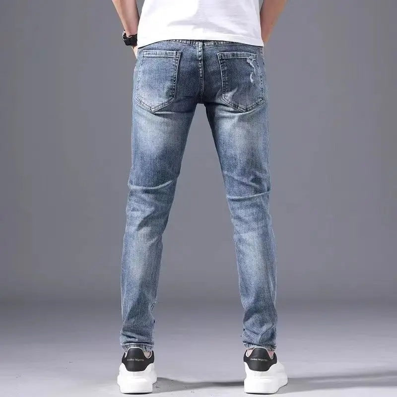 Hunter ripped jeans - Blue back view