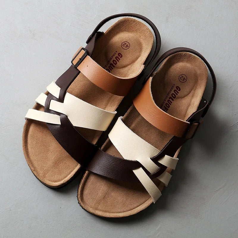 Hunter leather sandals - Brown