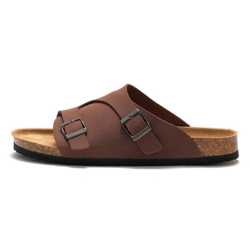 Hunter cork sandals - Dark Brown