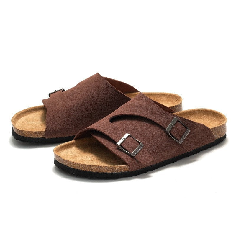 Hunter cork sandals - Dark Brown