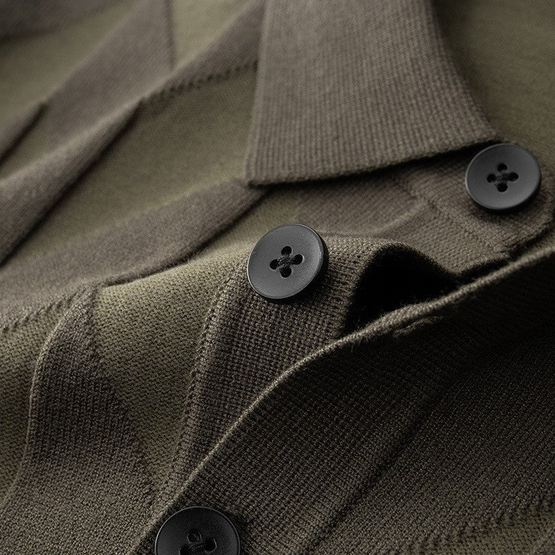 Ian knit polo shirt - Green