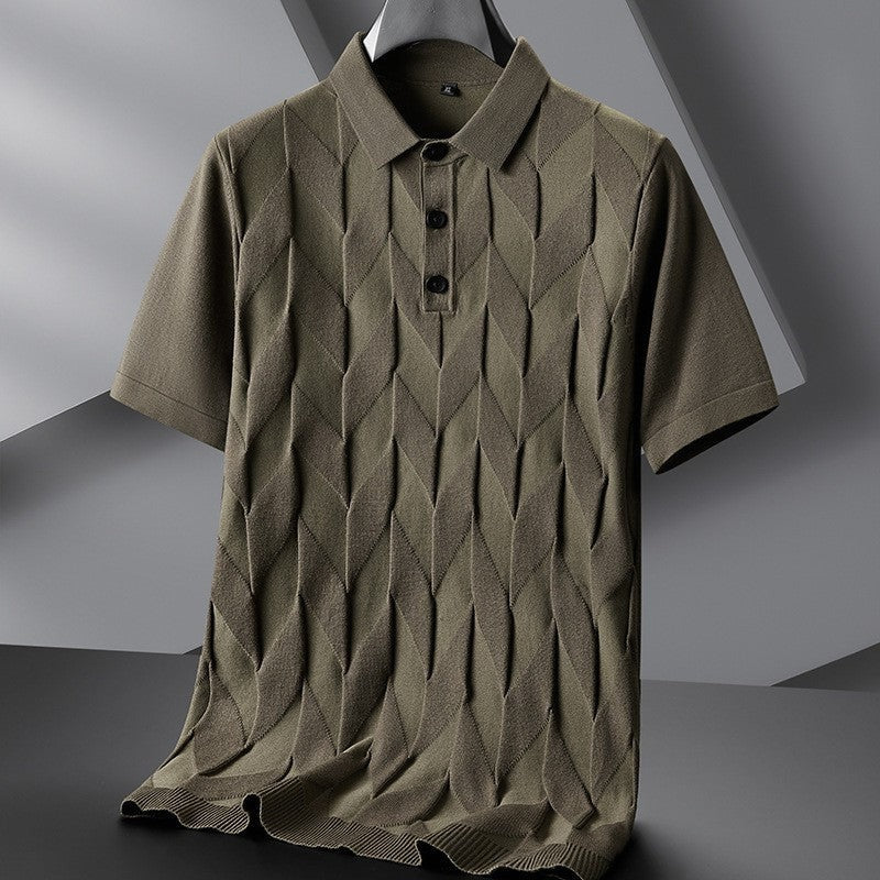 Ian knit polo shirt - Green