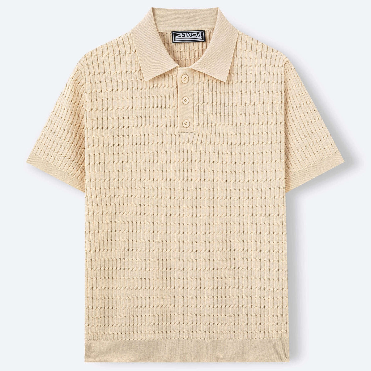Ian knit polo - Beige